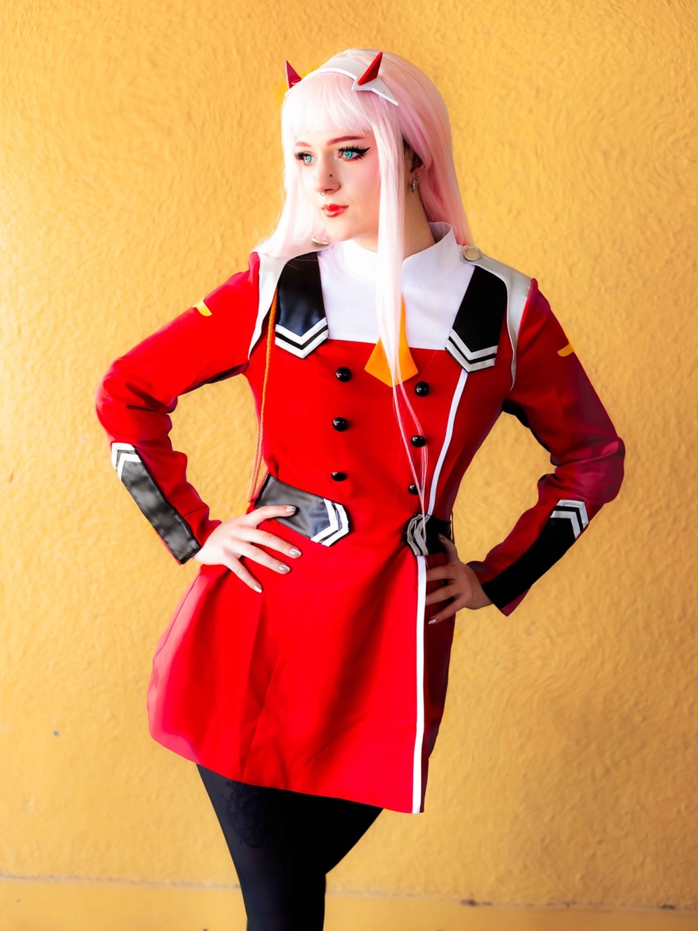 Zero two cosplay including wig and headband!